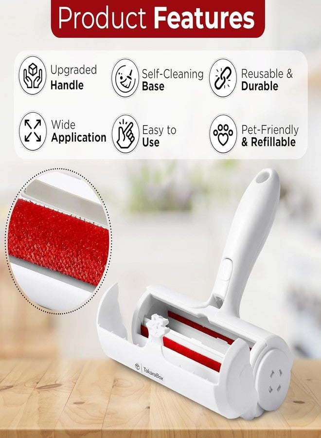 XIBO Pet Hair Remover Roller cat Hair Remover, Self Cleaning pet Hair Remover, Cashmere Roller Animal Hair Removal Tool，Carpet, Bedding, Car Seat. - Image 5
